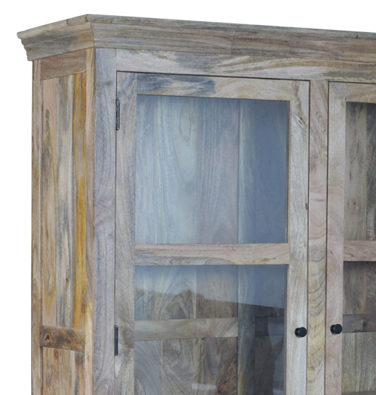 Armoire 3 portes en bois de manguier rustique Olide