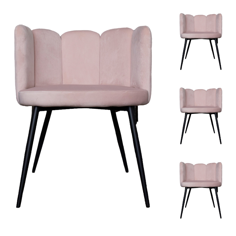 Pack 4 Sillas de comedor terciopelo Sould