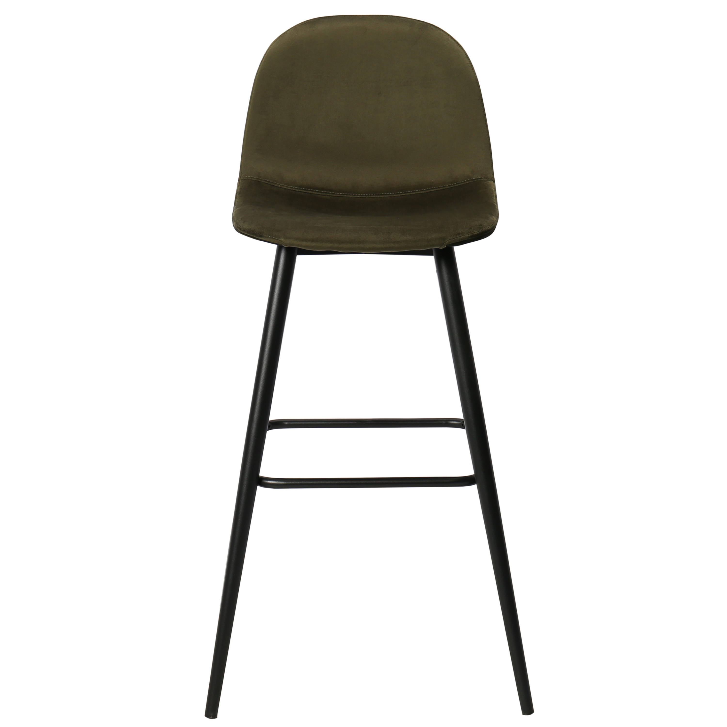 Taburete de bar terciopelo verde H75cms Bravus