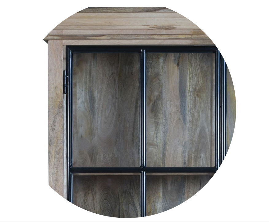 Alacena industrial madera de mango Larry