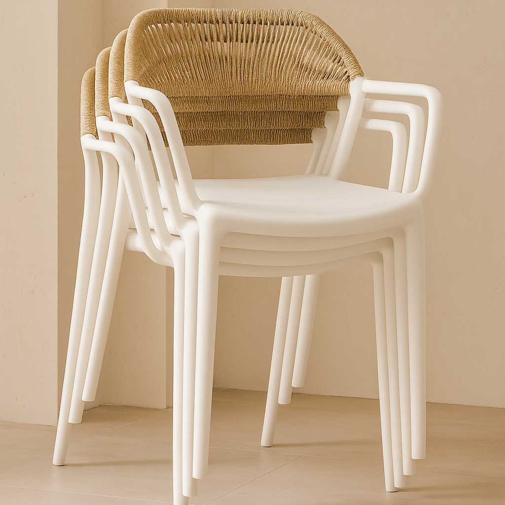 Silla de jardín respaldo cuerda Eco en polipropileno