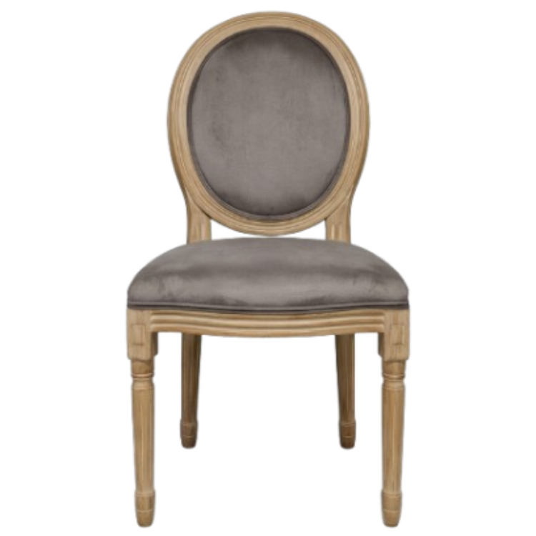 Los 2 Esszimmerstühle Medaillon Dritter Taupe