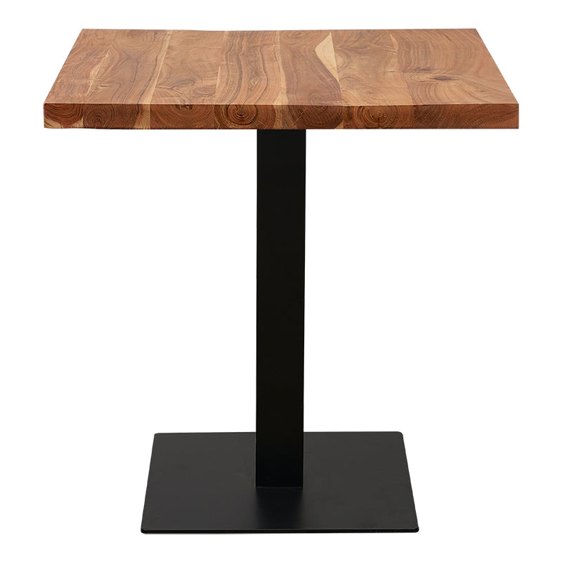 Mesa bar  cuadrada de madera de acacia 70-80 cm Lisboa