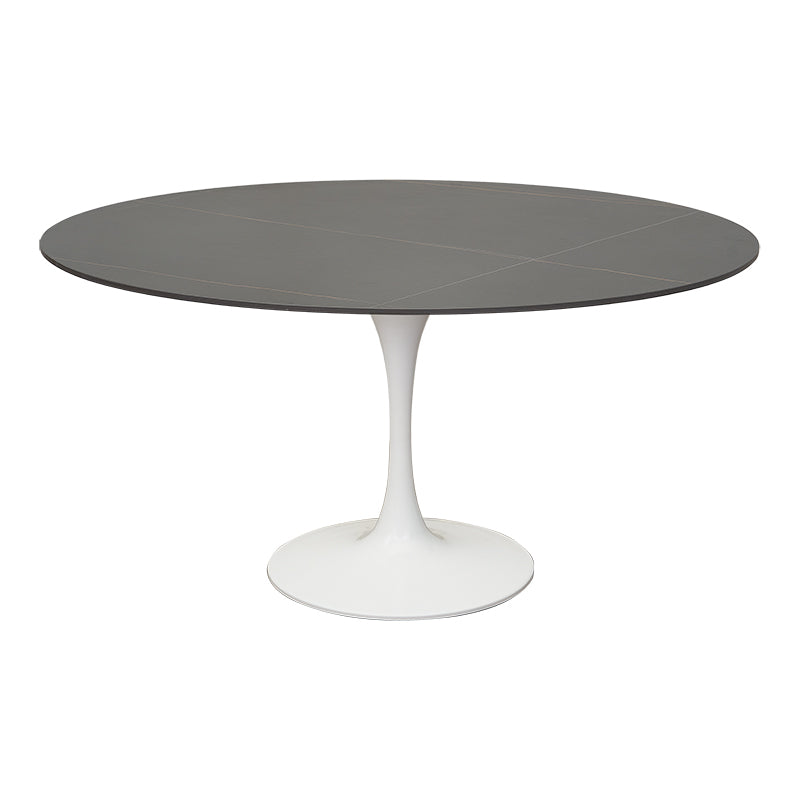Mesa de comedor Tuli Blanca piedra sinterizada d80-90-100-120-130