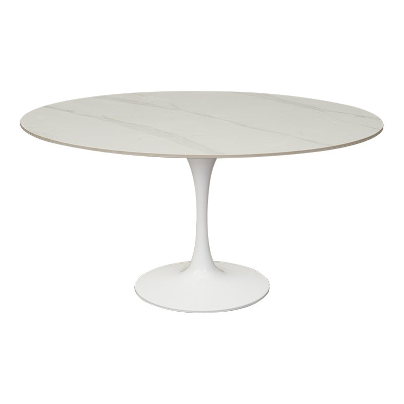Mesa de comedor Tuli Blanca piedra sinterizada d80-90-100-120-130