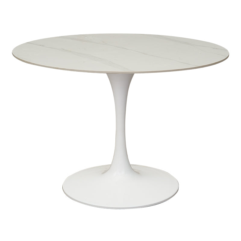 Mesa de comedor Tuli Blanca piedra sinterizada d80-90-100-120-130
