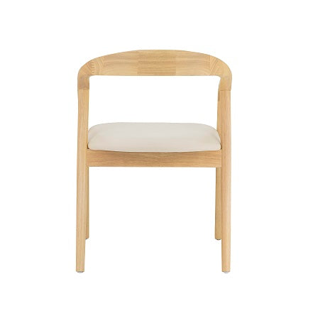 Shaky's natuurlijke houten eetkamerstoel