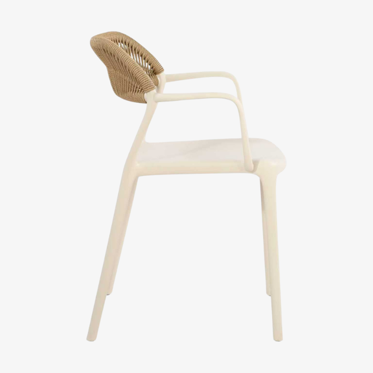 Silla de jardín respaldo cuerda Eco en polipropileno
