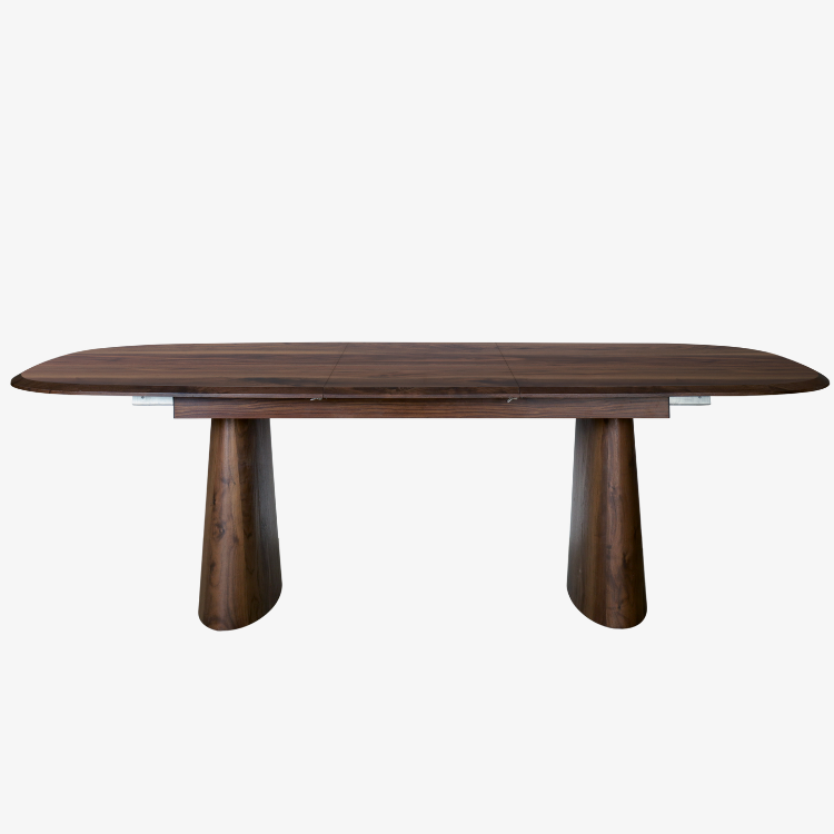 Mesa de Comedor Extensible Ovalada Nogal 180-230 x 90 cm