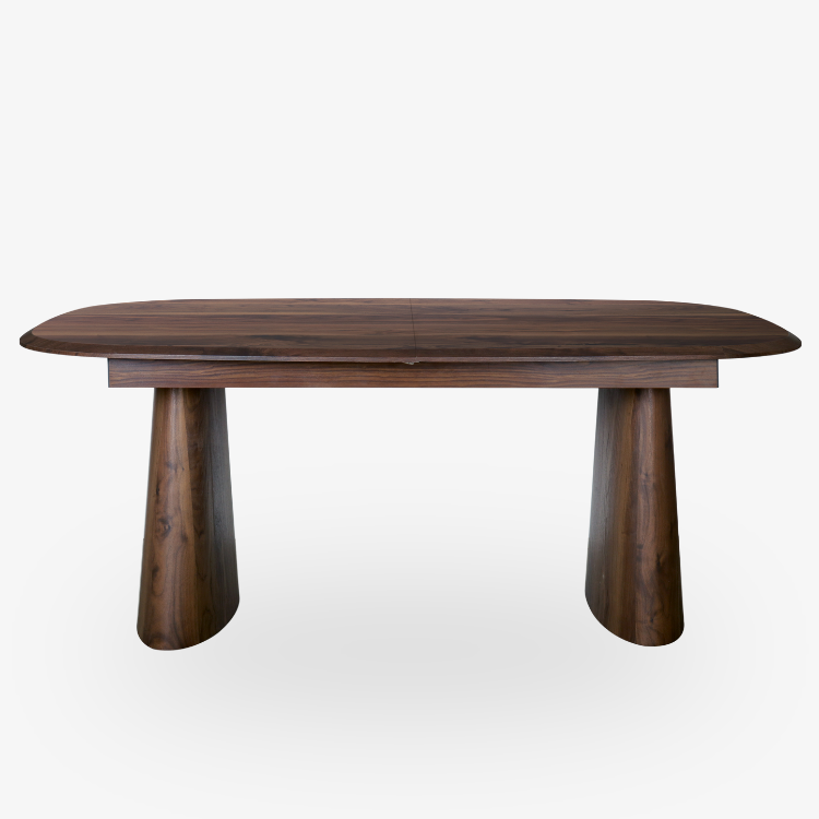 Mesa de Comedor Extensible Ovalada Nogal 180-230 x 90 cm