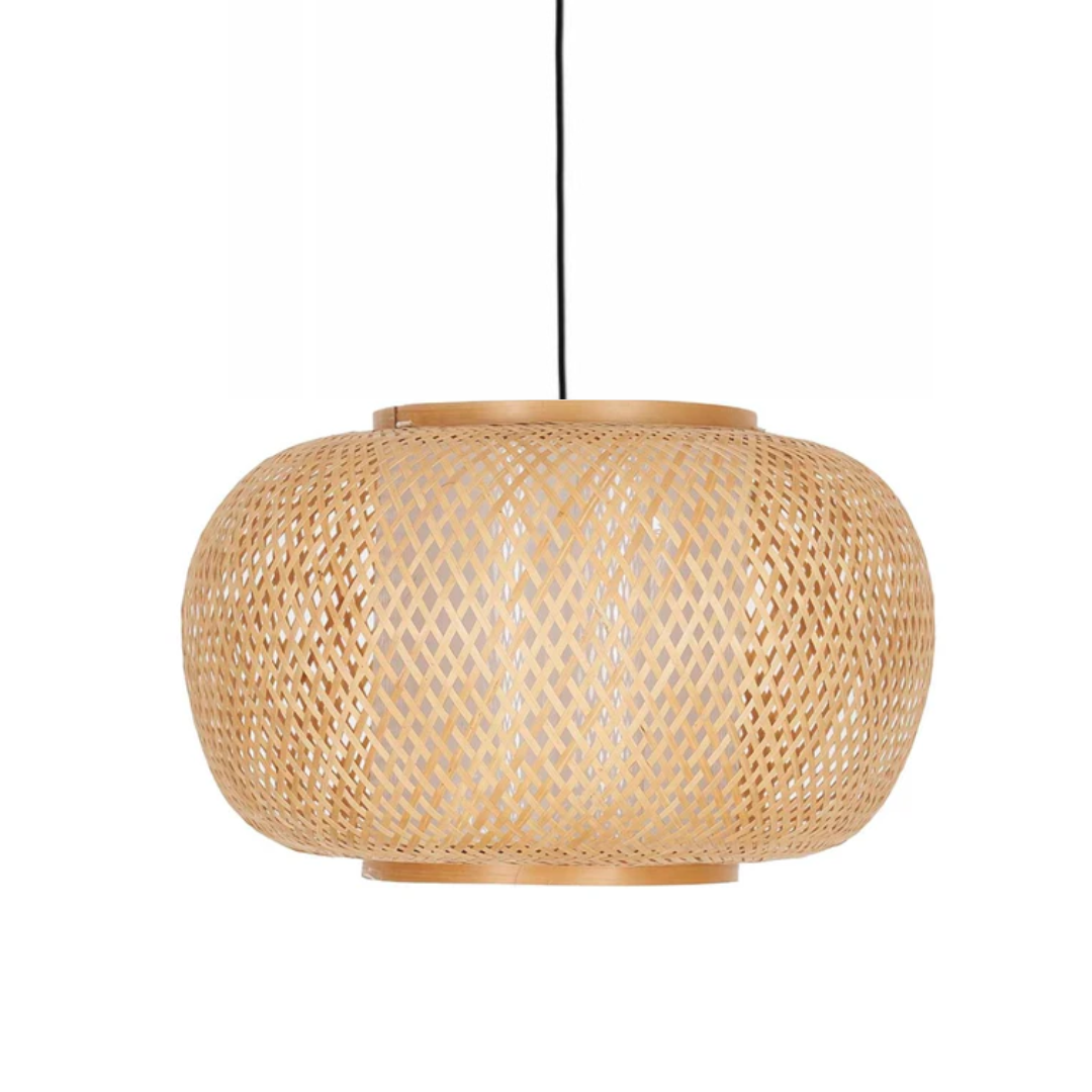 Luminária de teto de vime natural trançado Loana