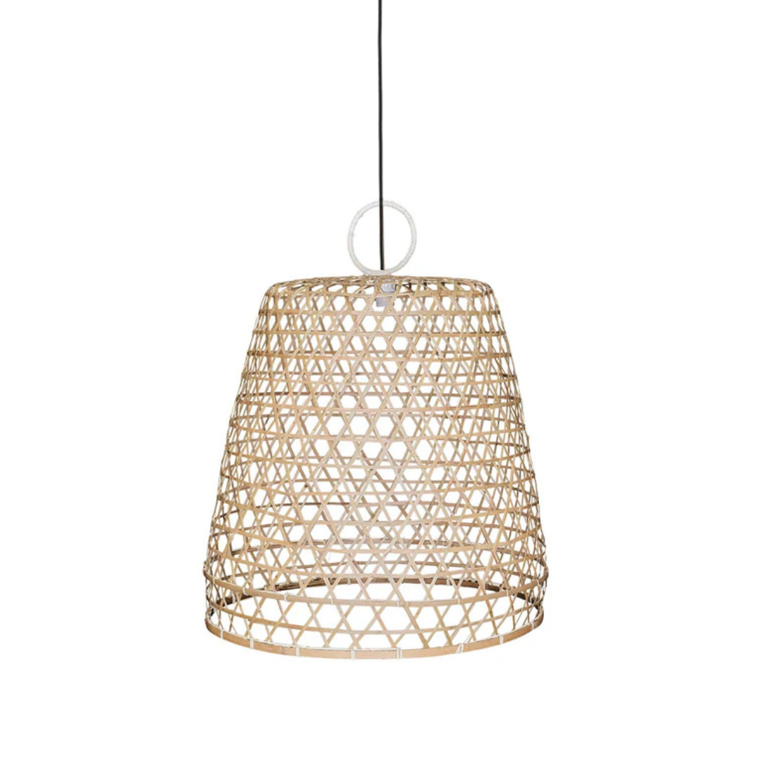 Natuurlijke rieten plafondlamp Anette D70
