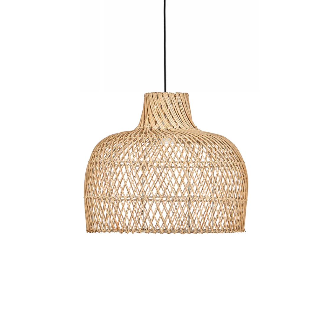 Candeeiro de teto de vime natural trançado Jolie 39cm