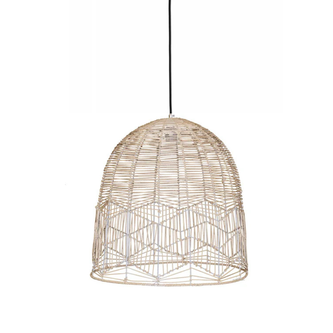 Candeeiro de teto de vime natural Yaman 45