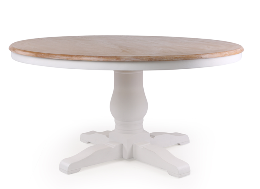 Mesa de comedor redonda colonial D150 cm Cameron