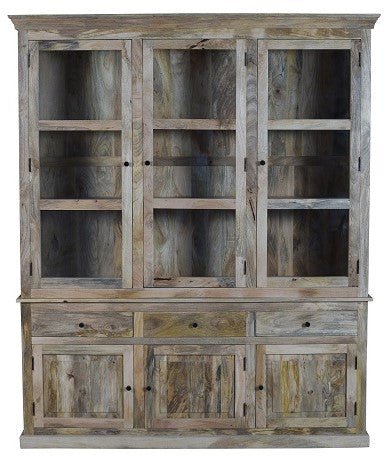 Alacena rústica de madera de mango 3 Puertas Olide - Vintahome