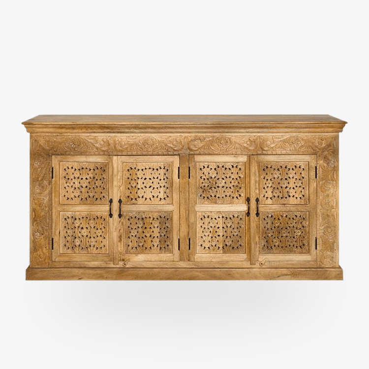 Aparador Buffet tallado madera de Mango Monet - Vintahome