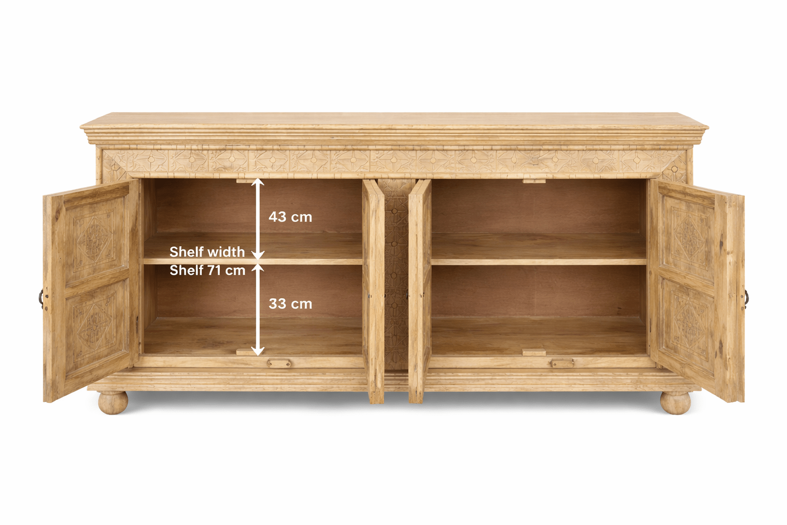 Aparador de madera de mango Luz - Vintahome