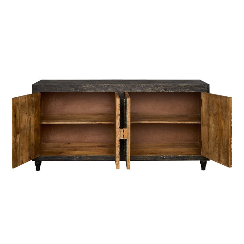 Aparador de madera de mango tallada Steven - Vintahome