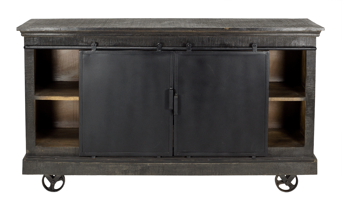 Staal en Arriola Wood Industrial Sideboard