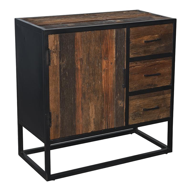 Aparador industrial de madeira de mangueira Ulysses