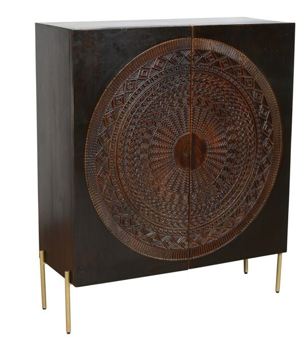 Armario de mango tallado Meta - Vintahome