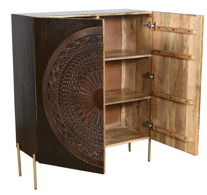 Armario de mango tallado Meta - Vintahome