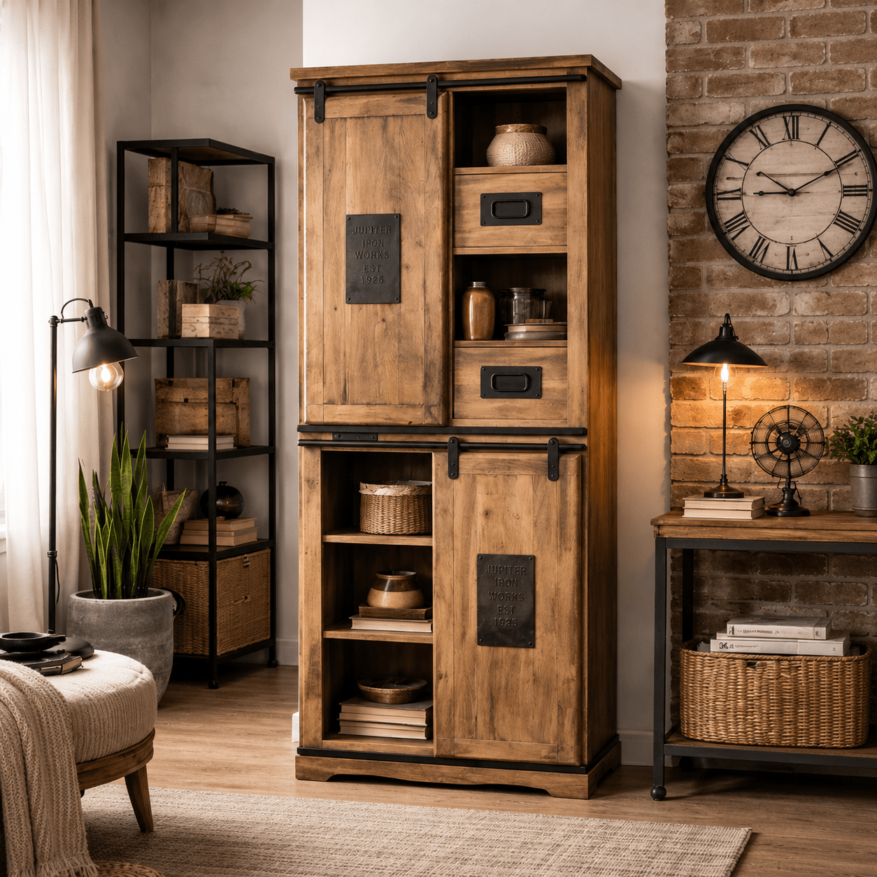 Armario gabinete vintage madera de mango Moly - Vintahome