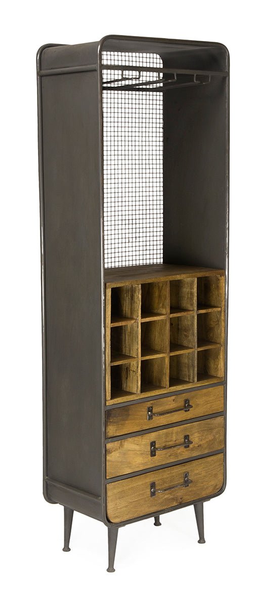 Industriegarderobe Holzflasche Mango Monte