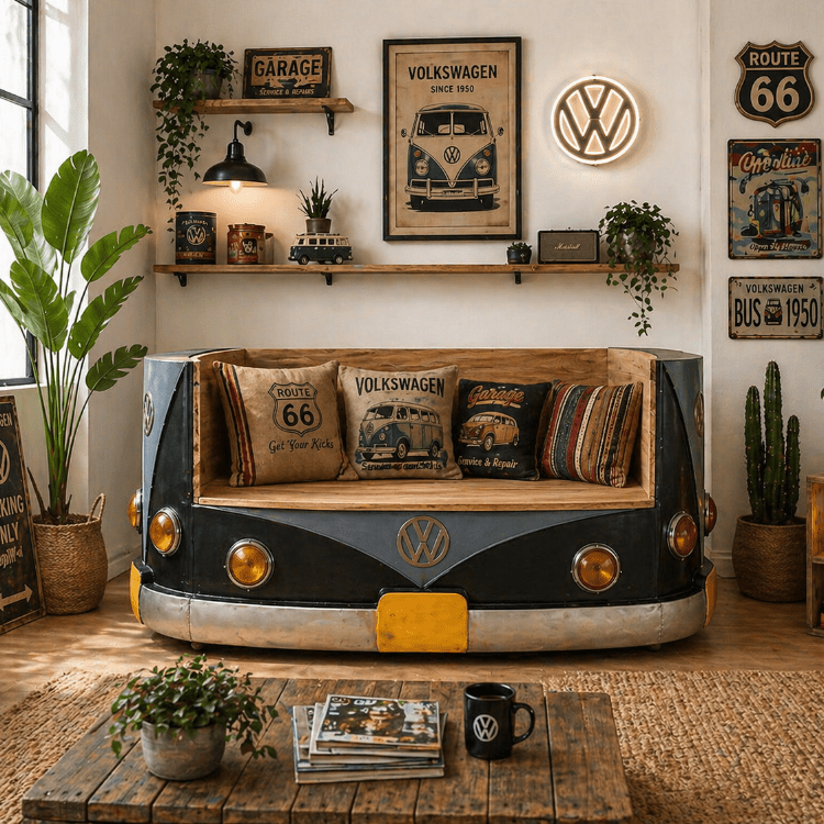 Vintage Volkswagen bankje - Vintahome