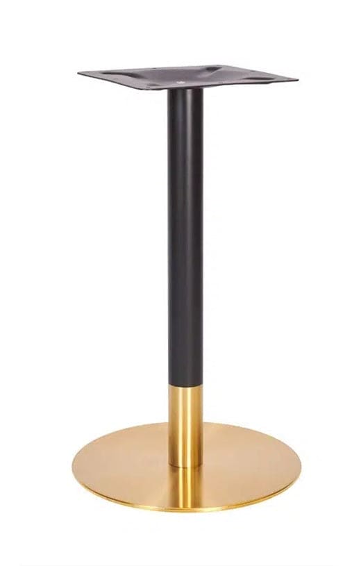 Tafelbasis High Inox-Titanium zwart goud