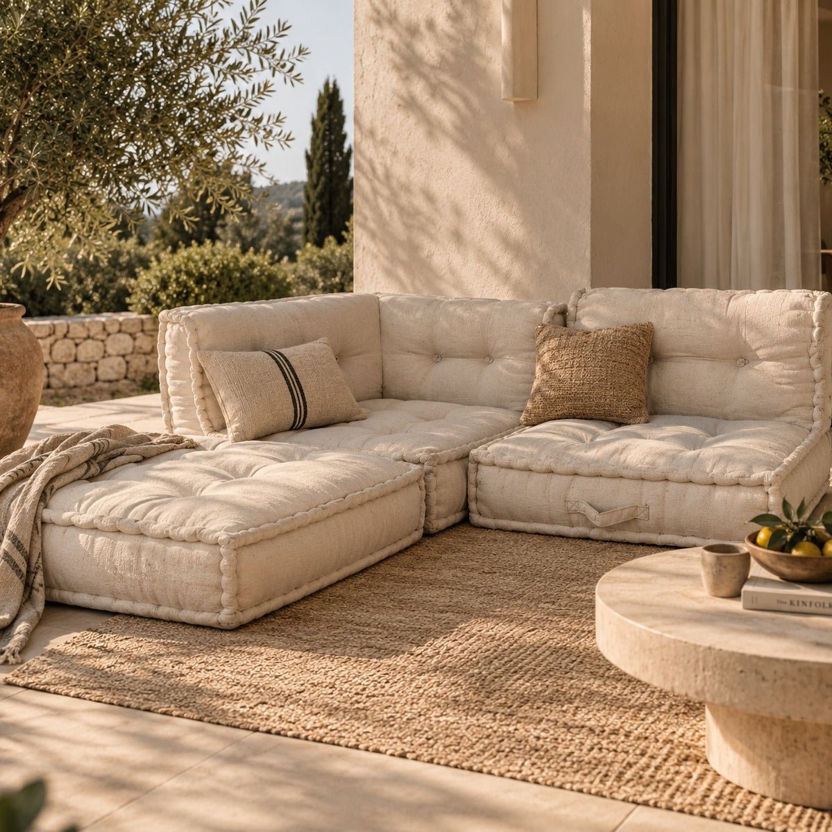 Cojín rectangular para sofá modular 120x77x22 Camile - Vintahome