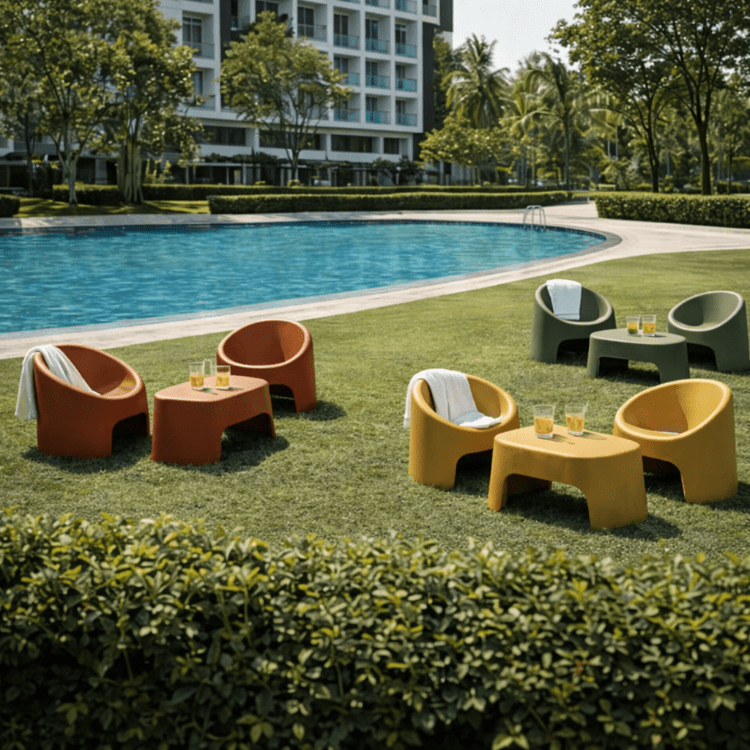 Conjunto de jardín Circle polipropileno - Vintahome