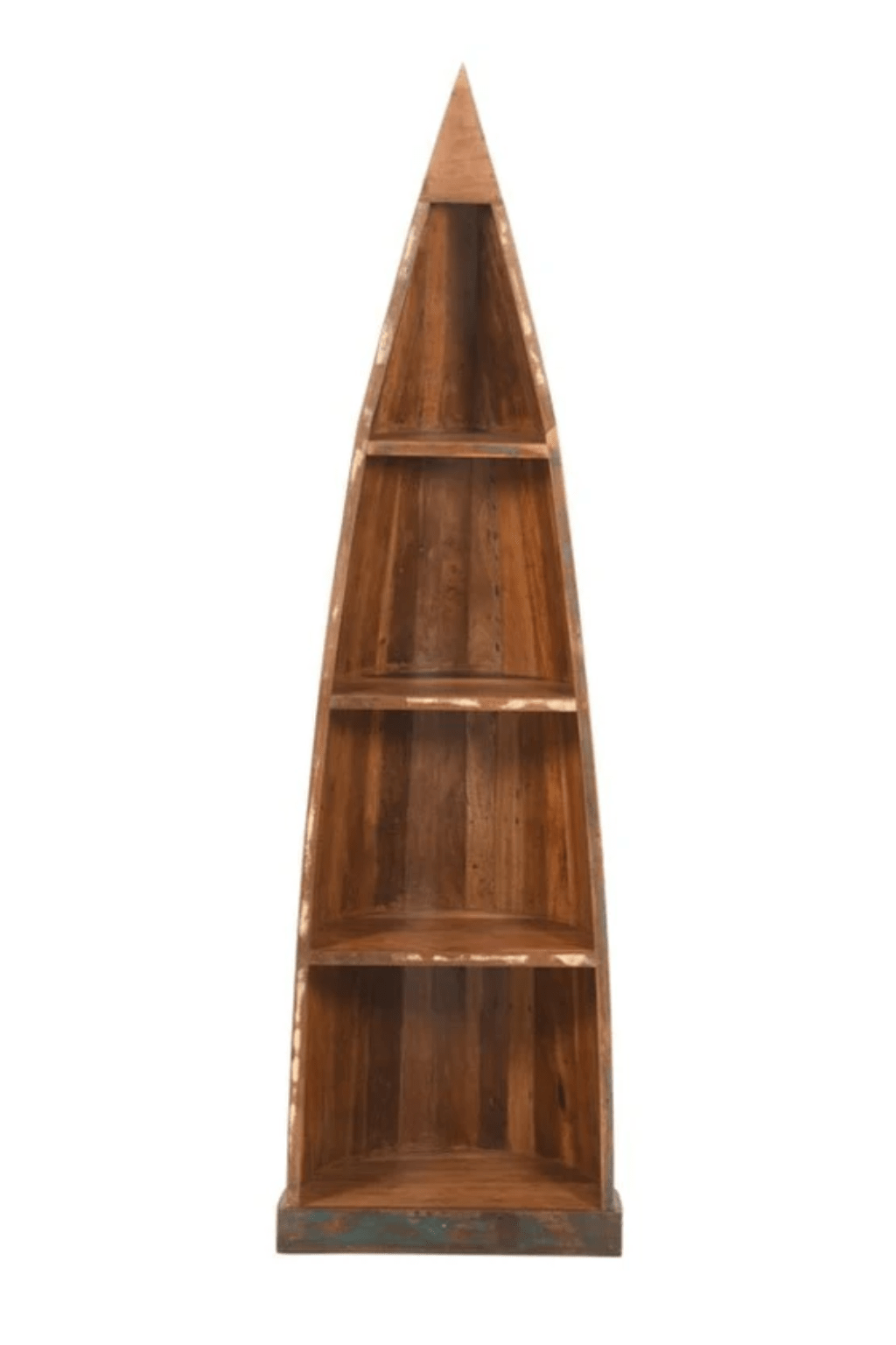 Estantería barca de madera de mango Bally - Vintahome