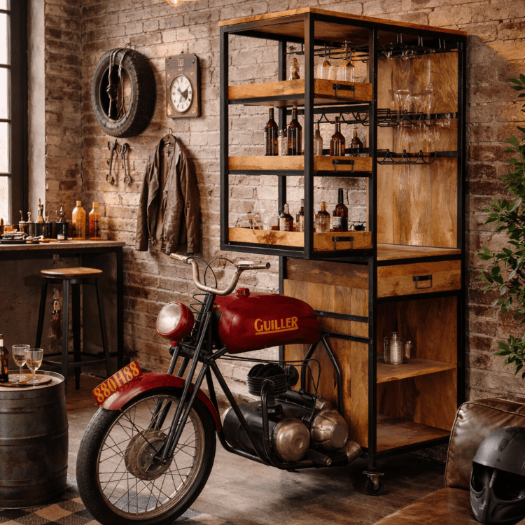 Estantería botellero moto vintage Road - Vintahome