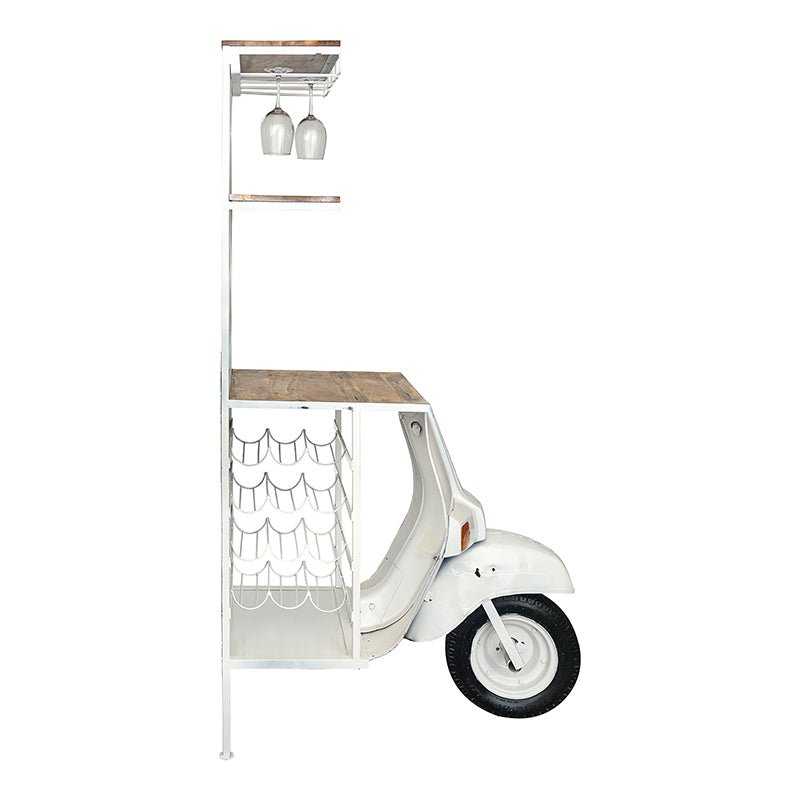 Estantería botellero Scooter blanca