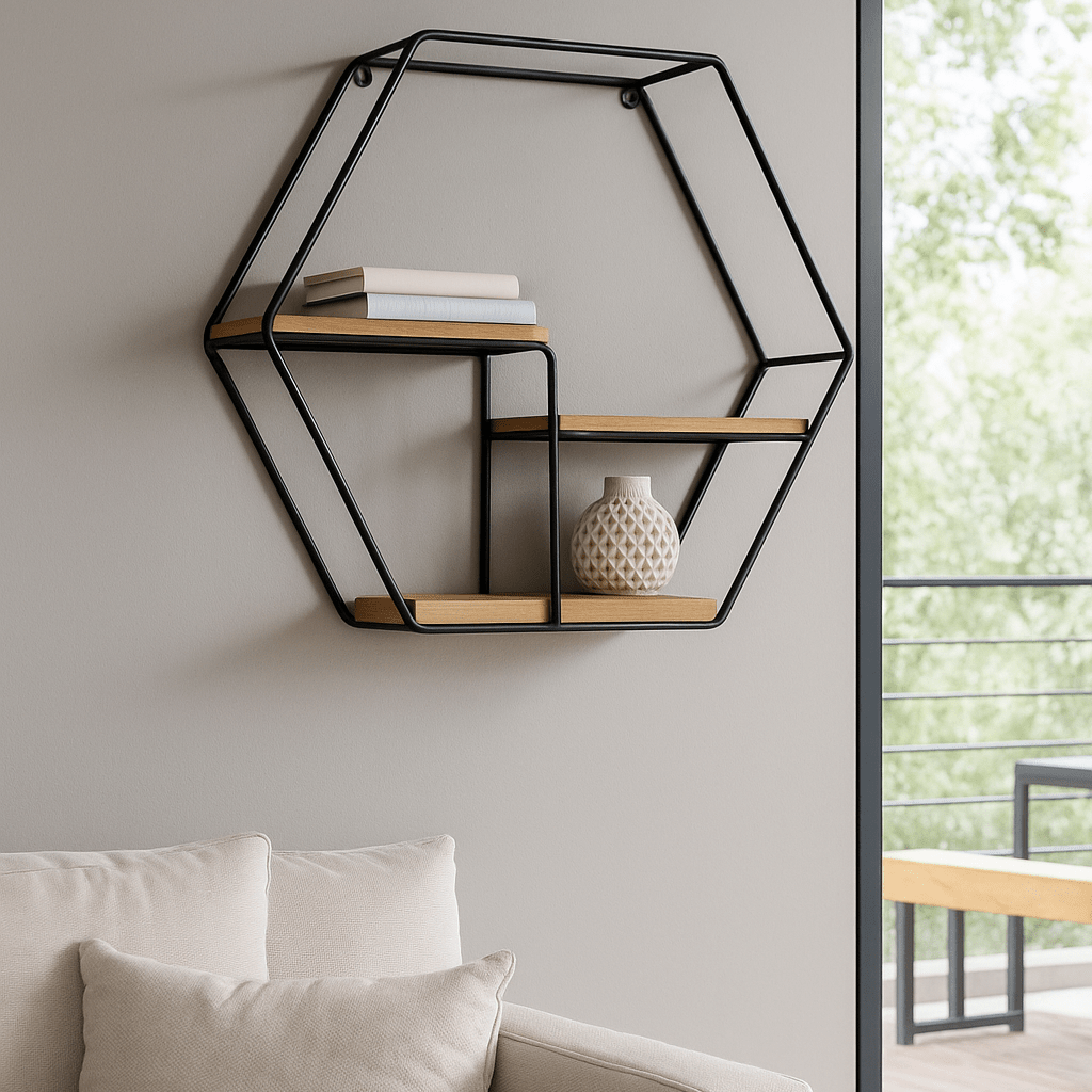 Estantería de pared acero 3 baldas Galilea - Vintahome