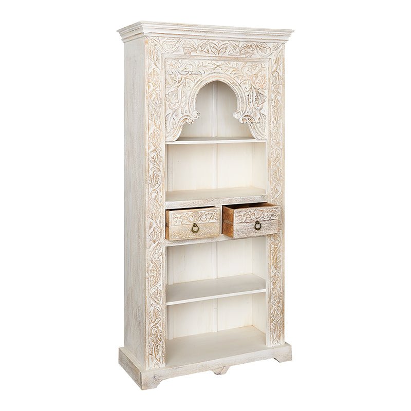 Prateleira em madeira de mangueira esculpida Ulisses