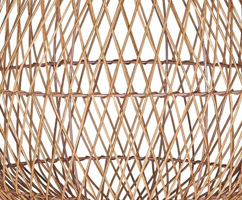 Lámpara de techo de mimbre natural trenzado de ratán