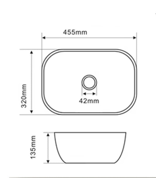 Lavabo cerámico blanco del mueble de baño Michigan 140 cm