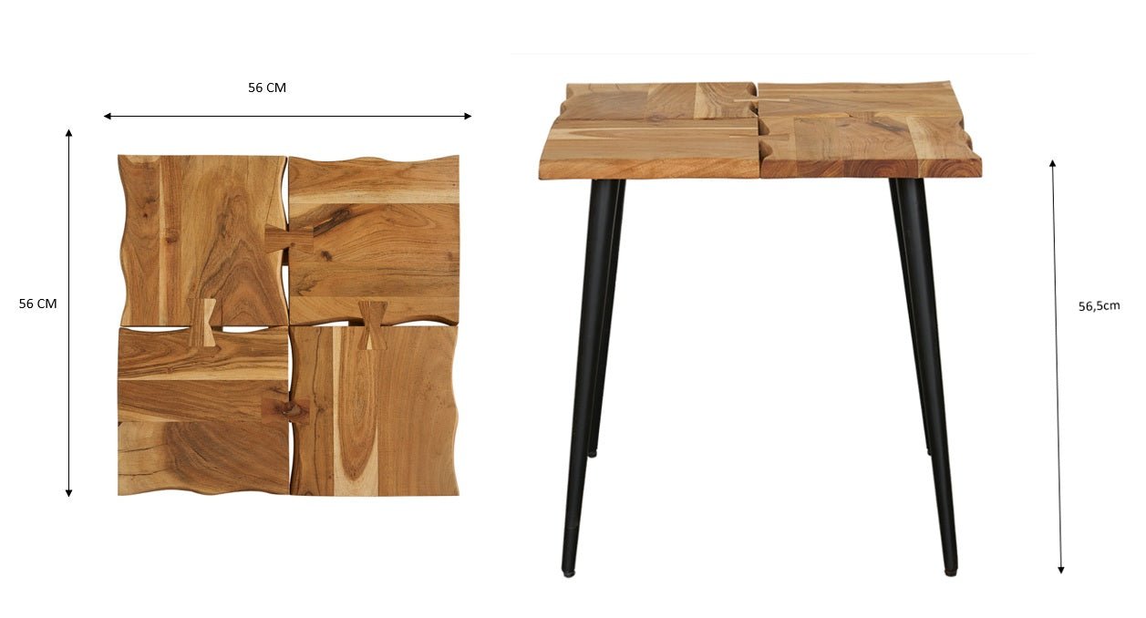Table d'appoint carrée Meka
