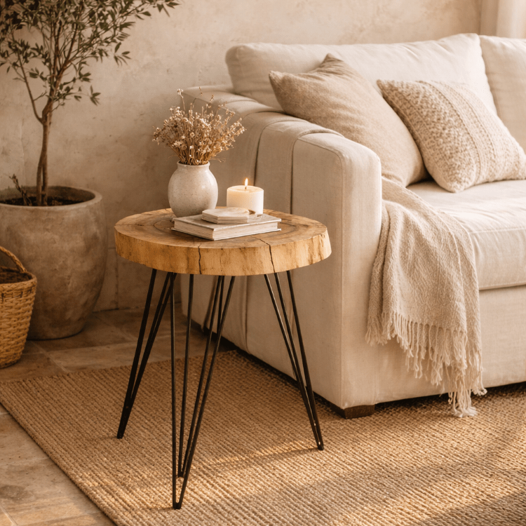 Vintage Tronc Beistelltisch aus Naturholz - Vintahome