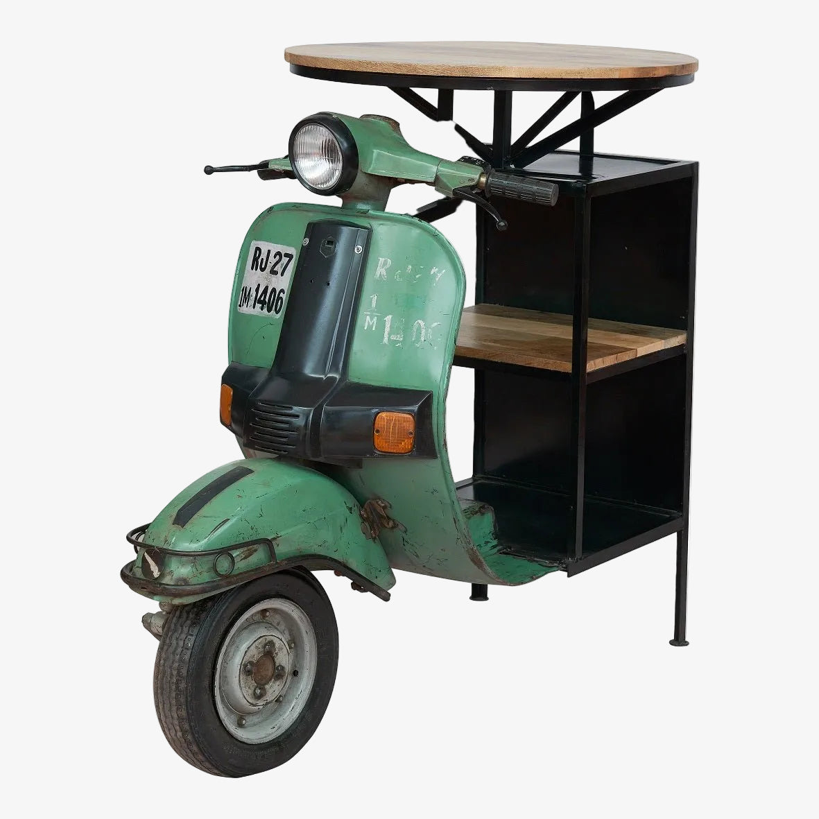 mesa alta de bar para scooter vintage