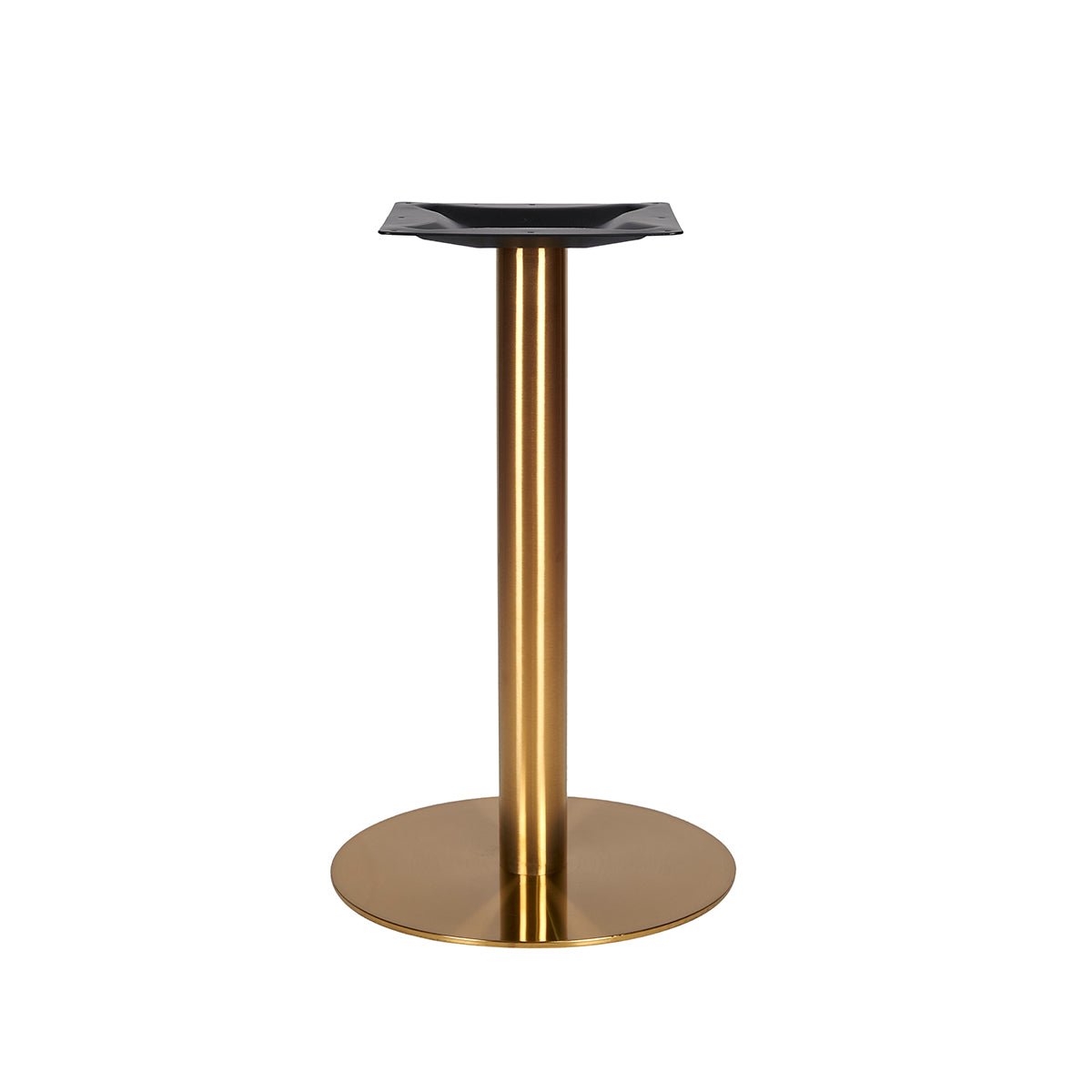 Mesa de jantar em aço inoxidável dourado com tampo quadrado em mármore branco/preto 60-70 cm