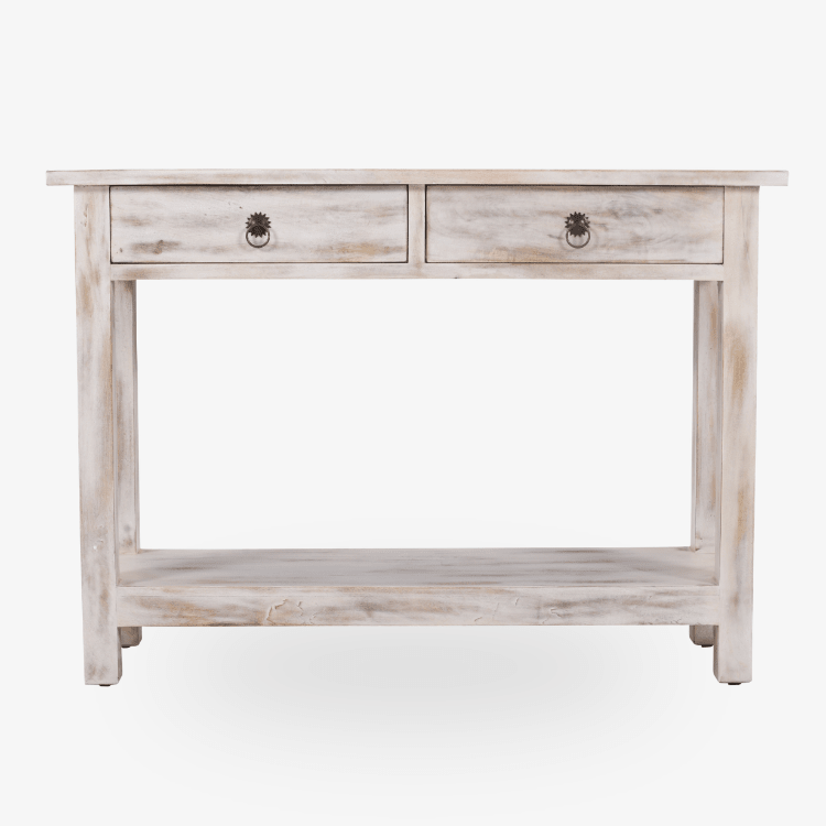 Mesa Consola Elma de Madera de Mango Natural 120 cm - Vintahome