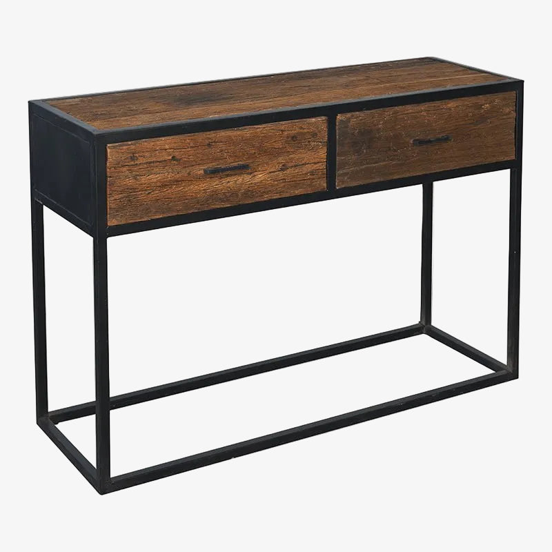 Consolle industriale Ulysses in legno di mango