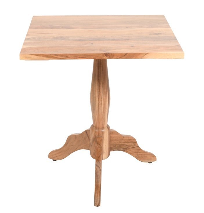 Mesa de bar cuadrada 70x70 madera acacia Talo - Vintahome