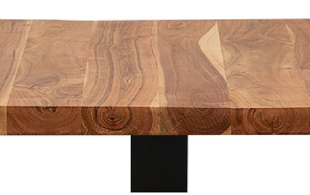 Table de bar carrée en bois d'acacia 70/80 cm Lisbonne
