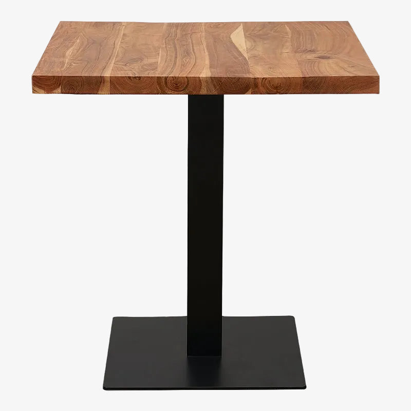 Mesa de bar quadrada em madeira de acácia 70 / 80 cms Lisboa