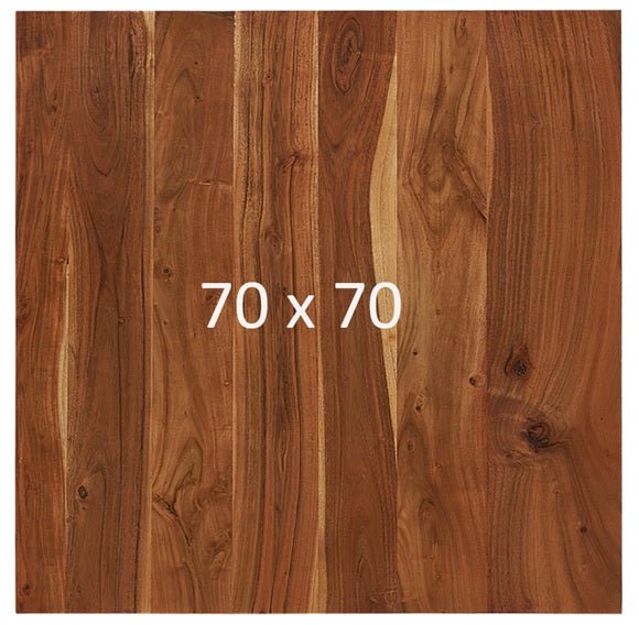 Table de bar industrielle en bois d'acacia 70-80 cm Avia